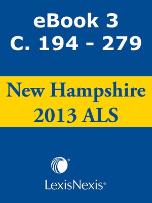 cover image of New Hampshire Advance Legislative Service